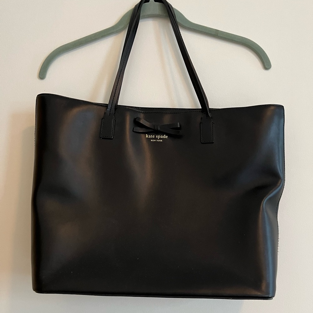 Kate Spade Sawyer Street Tori- Black Leather Bag